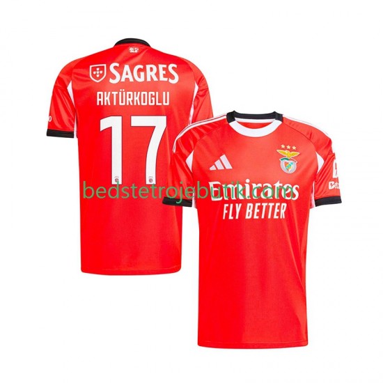 Benfica Kerem Akturkoglu 17 Mænd Hjemmebane Fodboldtrøje 2025-2026 Kortærmet