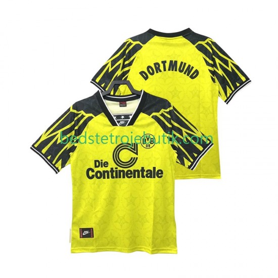 Borussia Dortmund 1994 1995 Retro Mænd Hjemmebane Fodboldtrøje Kortærmet