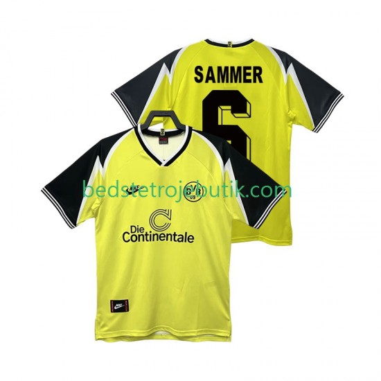 Borussia Dortmund SAMMER 6 1995 1996 Retro Mænd Hjemmebane Fodboldtrøje Kortærmet