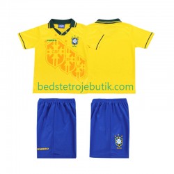 Brasilien 1994 Retro Børn Hjemmebane Fodboldtrøje Kortærmet