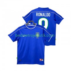 Brasilien Ronaldo 9 Retro Mænd Udebane Fodboldtrøje 1998 Kortærmet