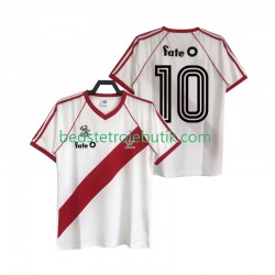 CA River Plate 10 1986 Retro Mænd Hjemmebane Fodboldtrøje Kortærmet