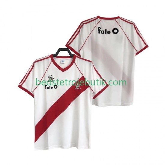 CA River Plate 1986 Retro Mænd Hjemmebane Fodboldtrøje Kortærmet