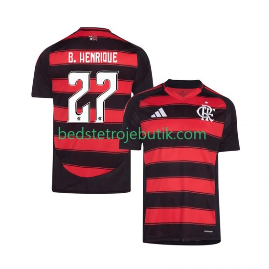 CR Flamengo Bruno Henrique 27 Mænd Hjemmebane Fodboldtrøje 2025-2026 Kortærmet