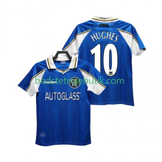 Chelsea HUGHES 10 1997 Retro Mænd Hjemmebane Fodboldtrøje 1999 Kortærmet