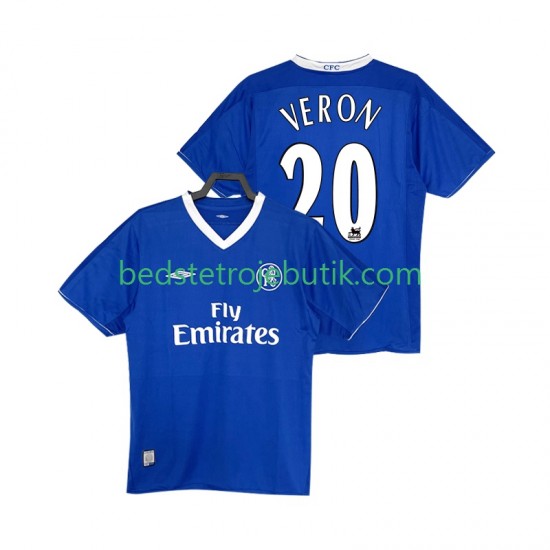 Chelsea VERON 20 2003 2005 Retro Mænd Hjemmebane Fodboldtrøje Kortærmet