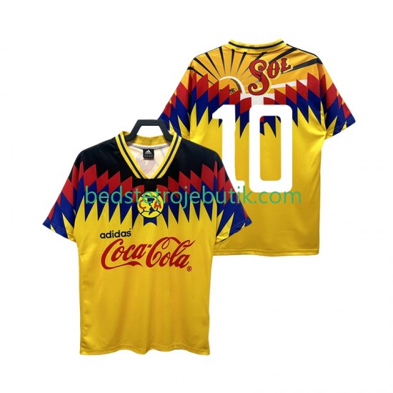 Club América 10 1995 Retro Mænd Hjemmebane Fodboldtrøje Kortærmet