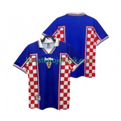 Kroatien Retro Mænd Udebane Fodboldtrøje 1998 Kortærmet