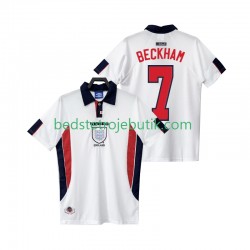 England BECKHAM 7 Retro Mænd Hjemmebane Fodboldtrøje 1998 Kortærmet