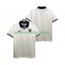 England 1990 Retro Mænd Hjemmebane Fodboldtrøje Kortærmet