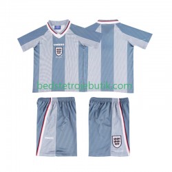 England 1996 Retro Børn Udebane Fodboldtrøje Kortærmet