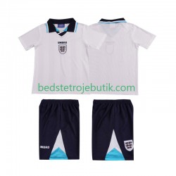 England 1996 Retro Børn Hjemmebane Fodboldtrøje Kortærmet