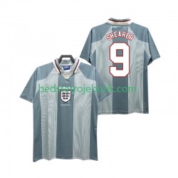 England SHEARER 9 1996 Retro Mænd Udebane Fodboldtrøje Kortærmet