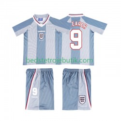 England SHEARER 9 1996 Retro Børn Udebane Fodboldtrøje Kortærmet