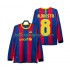 FC Barcelona A INIESTA 8 Retro Mænd Hjemmebane Fodboldtrøje 2011 2010 Langærmet