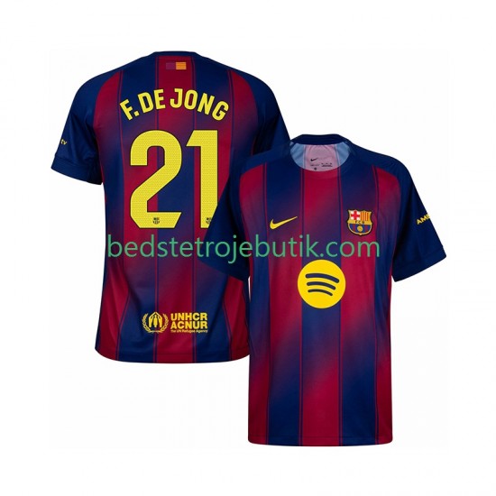 FC Barcelona Frenkie de Jong 21 Mænd Hjemmebane Fodboldtrøje 2025-2026 Kortærmet
