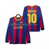 FC Barcelona Lionel Messi 10 Retro Mænd Hjemmebane Fodboldtrøje 2011 2010 Langærmet