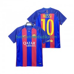 FC Barcelona Lionel Messi 10 2016 2017 Retro Mænd Hjemmebane Fodboldtrøje Kortærmet