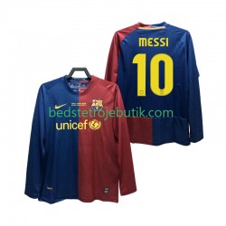 FC Barcelona Lionel Messi 10 Champions League 2009 Retro Mænd Hjemmebane Fodboldtrøje 2008 Langærmet