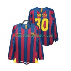 FC Barcelona Lionel Messi 30 2005 Retro Mænd Hjemmebane Fodboldtrøje 2006 Langærmet