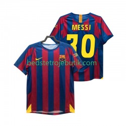 FC Barcelona Lionel Messi 30 Champions League 2005 Retro Mænd Hjemmebane Fodboldtrøje 2006 Kortærmet