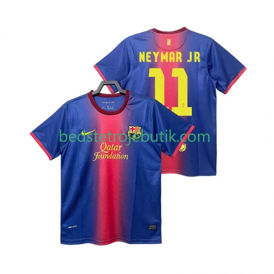 FC Barcelona Neymar JR 11 2012 2013 Retro Mænd Hjemmebane Fodboldtrøje Kortærmet