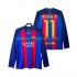 FC Barcelona Neymar JR 11 2016 2017 Retro Mænd Hjemmebane Fodboldtrøje Langærmet