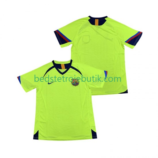 FC Barcelona 2005 Retro Mænd Udebane Fodboldtrøje 2006 Kortærmet