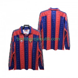 FC Barcelona 1996 1997 Retro Mænd Hjemmebane Fodboldtrøje Langærmet