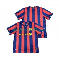 FC Barcelona 2009 Retro Mænd Hjemmebane Fodboldtrøje 2010 Kortærmet