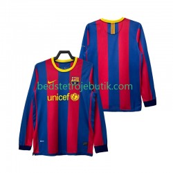 FC Barcelona Retro Mænd Hjemmebane Fodboldtrøje 2011 2010 Langærmet