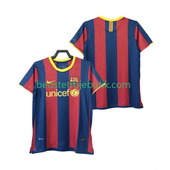 FC Barcelona Retro Mænd Hjemmebane Fodboldtrøje 2011 2010 Kortærmet