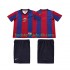 FC Barcelona Retro Børn Hjemmebane Fodboldtrøje 1999 1998 Kortærmet