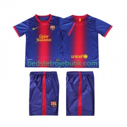 FC Barcelona 2012 2013 Retro Børn Hjemmebane Fodboldtrøje Kortærmet