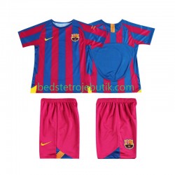 FC Barcelona Champions League 2005 Retro Børn Hjemmebane Fodboldtrøje 2006 Kortærmet