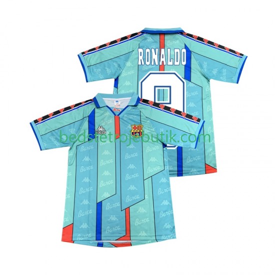 FC Barcelona Ronaldo 9 1996 1997 Retro Mænd Udebane Fodboldtrøje Kortærmet