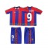 FC Barcelona Ronaldo 9 1997 Retro Børn Hjemmebane Fodboldtrøje 1998 Kortærmet