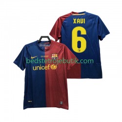 FC Barcelona XAVI 6 Champions League 2009 Retro Mænd Hjemmebane Fodboldtrøje 2008 Kortærmet