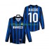 Inter Milan BAGGIO 10 Retro Mænd Hjemmebane Fodboldtrøje 1999 1998 Langærmet