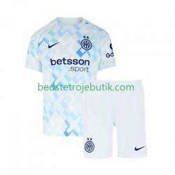 Inter Milan Børn Udebane Fodboldtrøje 2025-2026 Kortærmet