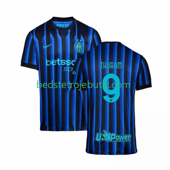 Inter Milan Marcus Thuram 9 Mænd Hjemmebane Fodboldtrøje 2025-2026 Kortærmet