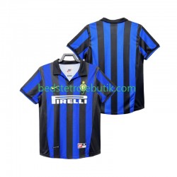 Inter Milan Retro Mænd Hjemmebane Fodboldtrøje 1999 1998 Kortærmet