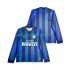 Inter Milan 2009 Retro Mænd Hjemmebane Fodboldtrøje 2010 Langærmet