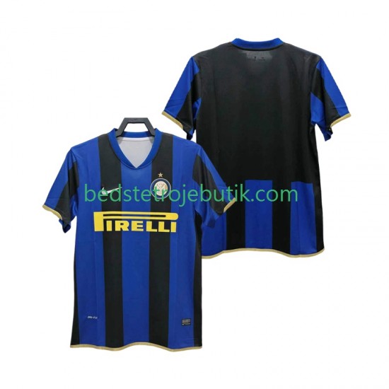 Inter Milan Champions League 2009 Retro Mænd Hjemmebane Fodboldtrøje 2008 Kortærmet