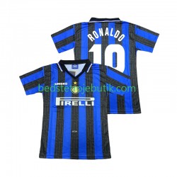 Inter Milan Ronaldo 10 1997 Retro Mænd Hjemmebane Fodboldtrøje 1998 Kortærmet