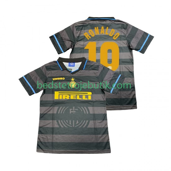 Inter Milan Ronaldo 10 1997 Retro Mænd 3. Valg Fodboldtrøje 1998 Kortærmet