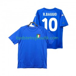 Italien Roberto Baggio 10 2000 Retro Mænd Hjemmebane Fodboldtrøje Kortærmet