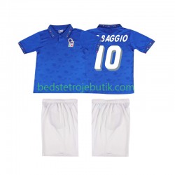 Italien Roberto Baggio 10 1994 Retro Børn Hjemmebane Fodboldtrøje Kortærmet
