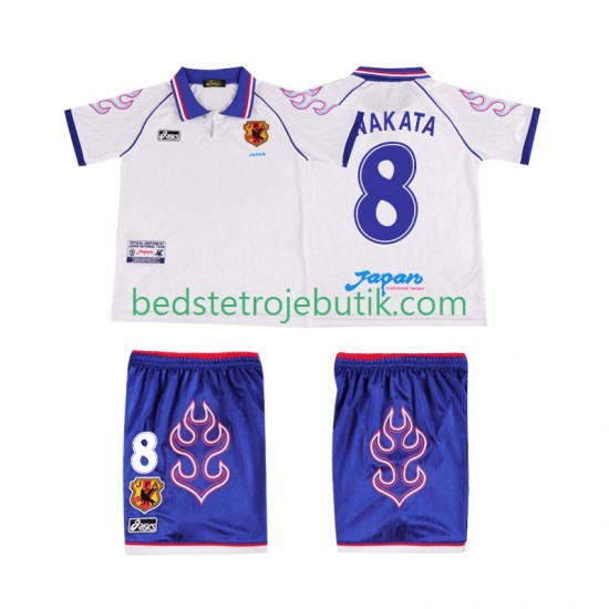 Japan NAKATA 8 Retro Børn Udebane Fodboldtrøje 1998 Kortærmet