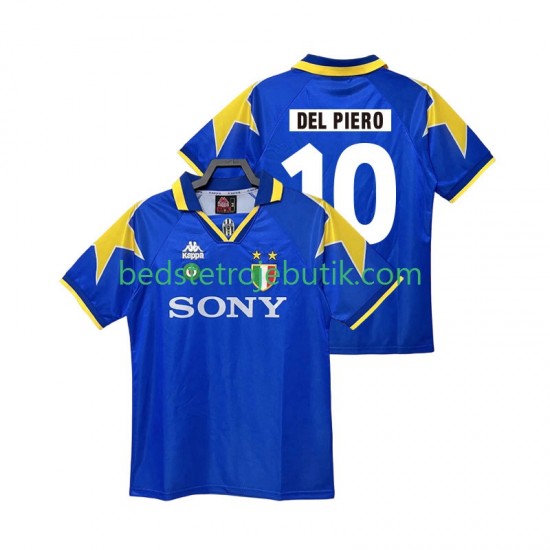 Juventus DEL PIERO 10 1995 1996 Retro Mænd Udebane Fodboldtrøje Kortærmet
